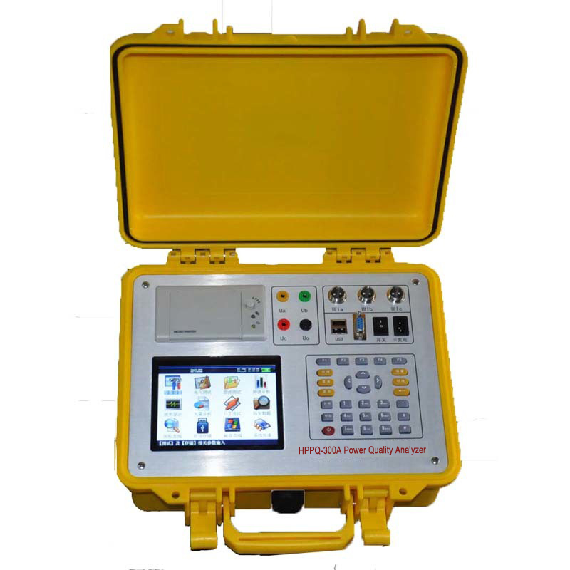 HPPQ-300A 3-phase High Accuracy Power Factor Measurement Power Quality Analyzer 